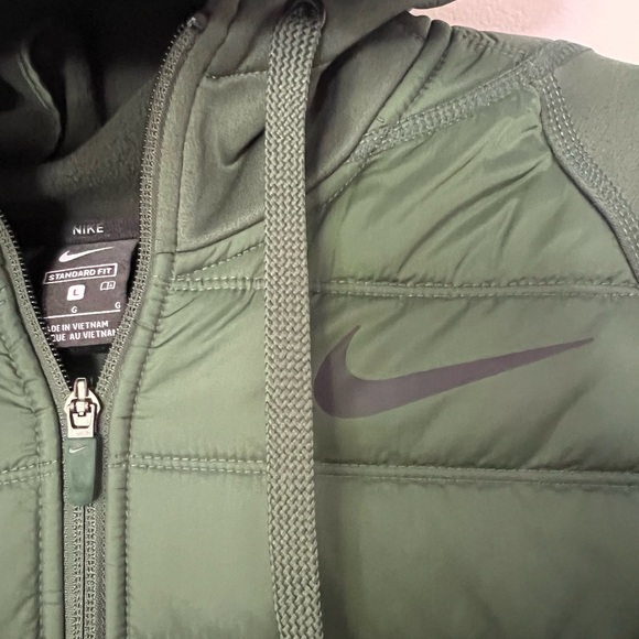 Men’s Nike Puffer Jacket - Green, Hood, Size L - Picture 4 of 5